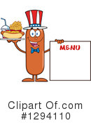 American Sausage Clipart #1294110 by Hit Toon