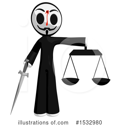 Royalty-Free (RF) Anarchist Clipart Illustration by Leo Blanchette - Stock Sample #1532980