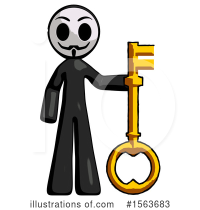 Royalty-Free (RF) Anarchist Clipart Illustration by Leo Blanchette - Stock Sample #1563683