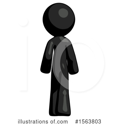 Black Design Mascot Clipart #1563803 by Leo Blanchette