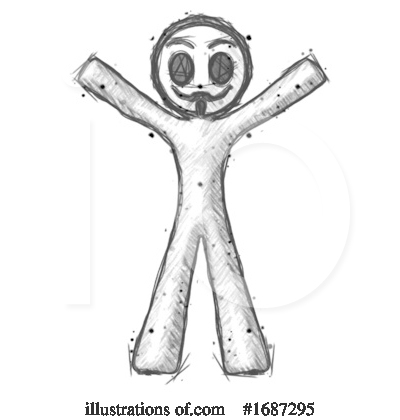 Royalty-Free (RF) Anarchist Clipart Illustration by Leo Blanchette - Stock Sample #1687295