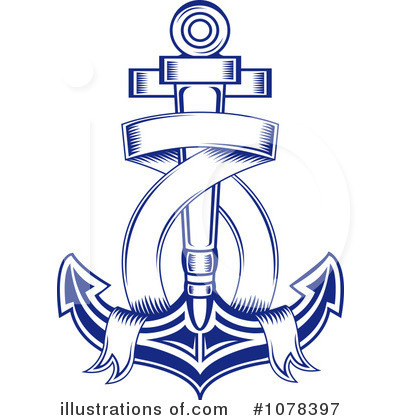 Royalty-Free (RF) Anchor Clipart Illustration by Vector Tradition SM - Stock Sample #1078397