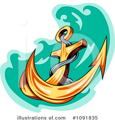 Royalty-Free (RF) Anchor Clipart Illustration by Vector Tradition SM - Stock Sample #1091835