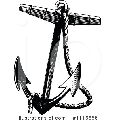 Royalty-Free (RF) Anchor Clipart Illustration by Prawny Vintage - Stock Sample #1116856