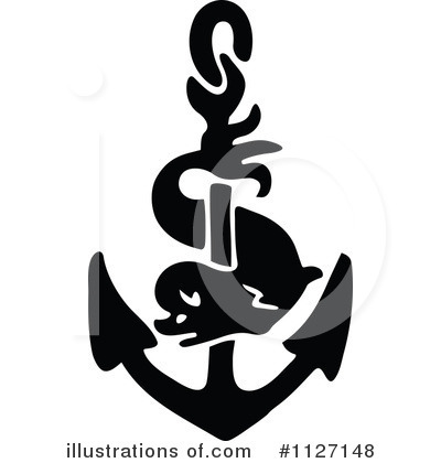 Royalty-Free (RF) Anchor Clipart Illustration by Prawny Vintage - Stock Sample #1127148