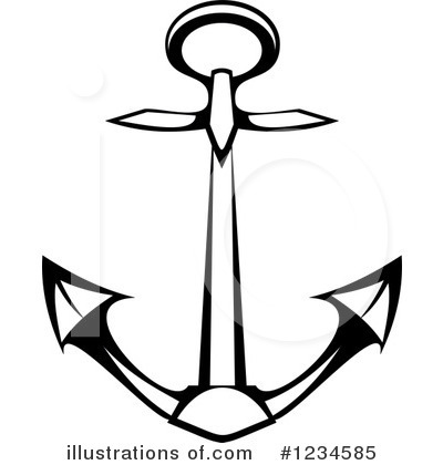 Royalty-Free (RF) Anchor Clipart Illustration by Vector Tradition SM - Stock Sample #1234585