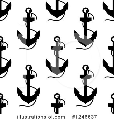 Royalty-Free (RF) Anchor Clipart Illustration by Vector Tradition SM - Stock Sample #1246637