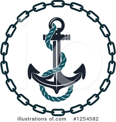Royalty-Free (RF) Anchor Clipart Illustration by Vector Tradition SM - Stock Sample #1254582