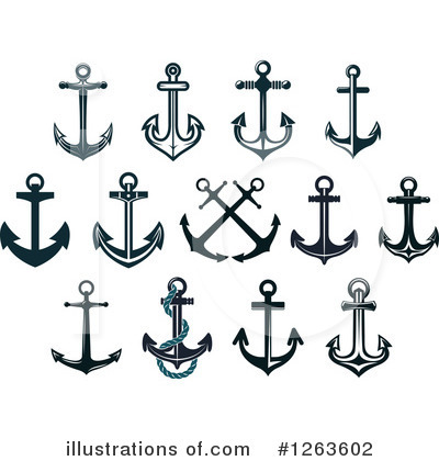 Royalty-Free (RF) Anchor Clipart Illustration by Vector Tradition SM - Stock Sample #1263602