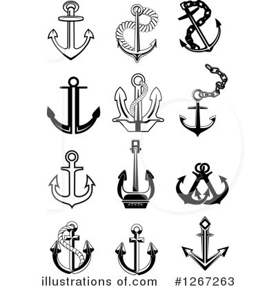 Royalty-Free (RF) Anchor Clipart Illustration by Vector Tradition SM - Stock Sample #1267263