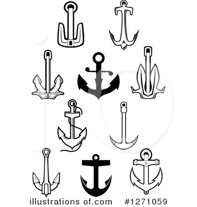 Royalty-Free (RF) Anchor Clipart Illustration by Vector Tradition SM - Stock Sample #1271059
