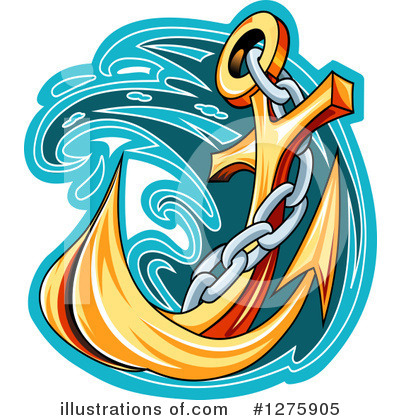 Anchor Clipart #1234583 - Illustration by Vector Tradition SM