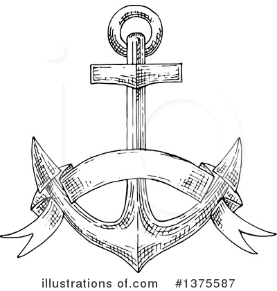 Royalty-Free (RF) Anchor Clipart Illustration by Vector Tradition SM - Stock Sample #1375587