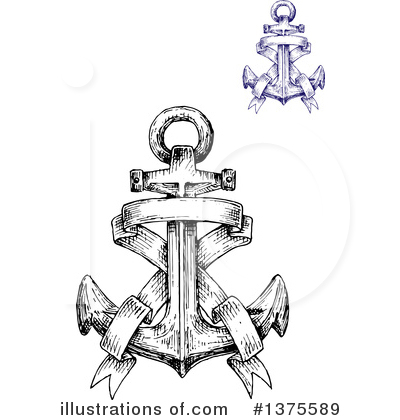 Royalty-Free (RF) Anchor Clipart Illustration by Vector Tradition SM - Stock Sample #1375589