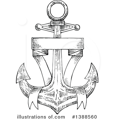 Royalty-Free (RF) Anchor Clipart Illustration by Vector Tradition SM - Stock Sample #1388560