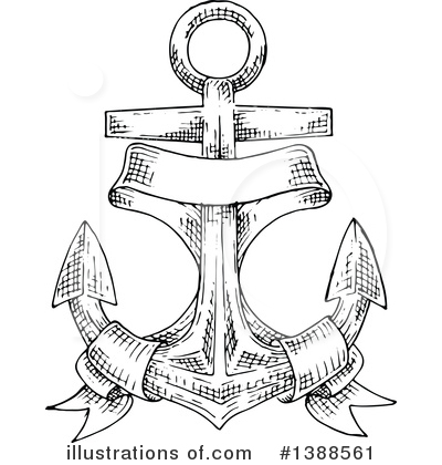 Royalty-Free (RF) Anchor Clipart Illustration by Vector Tradition SM - Stock Sample #1388561