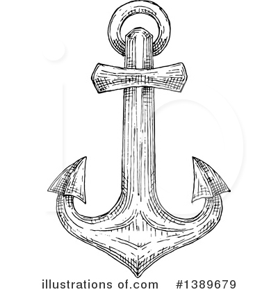 Royalty-Free (RF) Anchor Clipart Illustration by Vector Tradition SM - Stock Sample #1389679