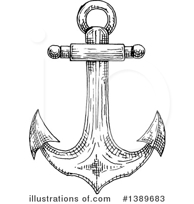 Royalty-Free (RF) Anchor Clipart Illustration by Vector Tradition SM - Stock Sample #1389683