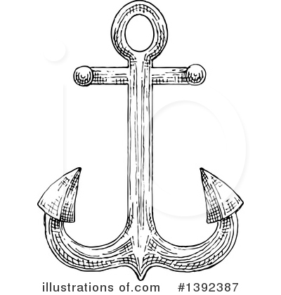 Royalty-Free (RF) Anchor Clipart Illustration by Vector Tradition SM - Stock Sample #1392387