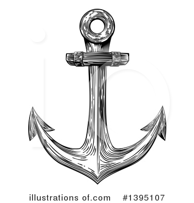 Royalty-Free (RF) Anchor Clipart Illustration by AtStockIllustration - Stock Sample #1395107