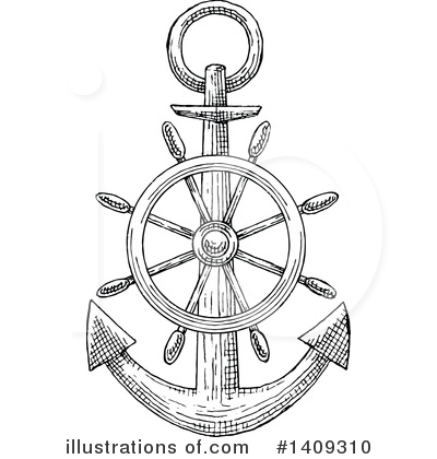 Royalty-Free (RF) Anchor Clipart Illustration by Vector Tradition SM - Stock Sample #1409310