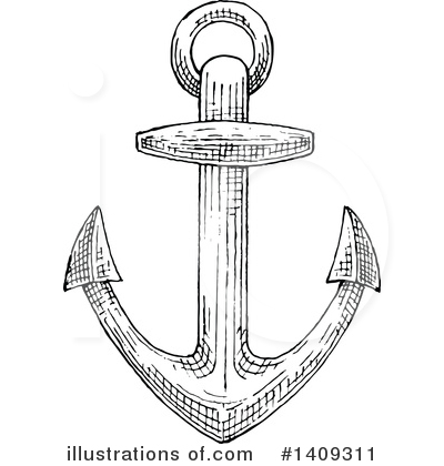 Royalty-Free (RF) Anchor Clipart Illustration by Vector Tradition SM - Stock Sample #1409311
