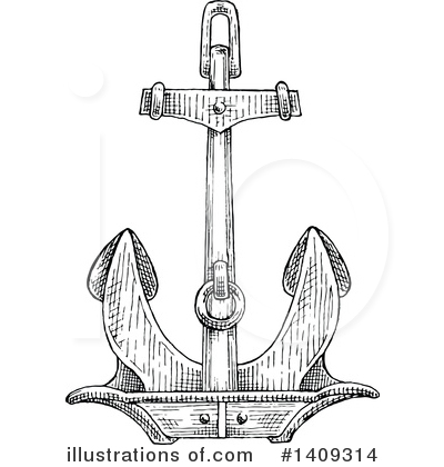 Royalty-Free (RF) Anchor Clipart Illustration by Vector Tradition SM - Stock Sample #1409314