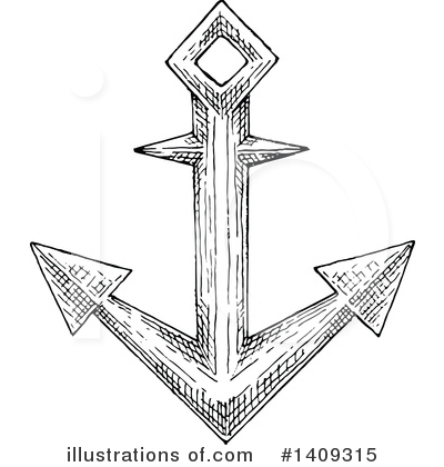 Royalty-Free (RF) Anchor Clipart Illustration by Vector Tradition SM - Stock Sample #1409315