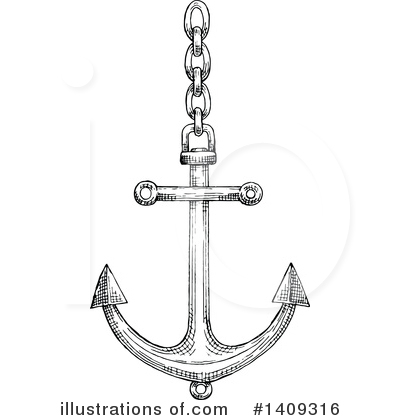 Royalty-Free (RF) Anchor Clipart Illustration by Vector Tradition SM - Stock Sample #1409316