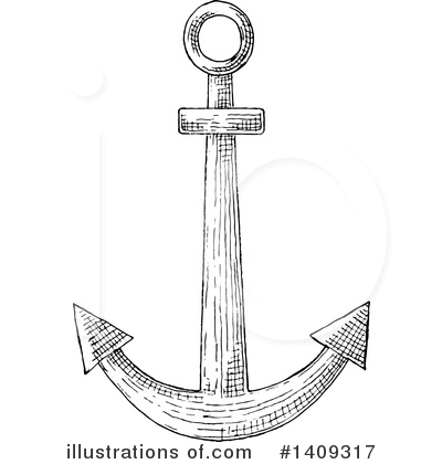 Royalty-Free (RF) Anchor Clipart Illustration by Vector Tradition SM - Stock Sample #1409317