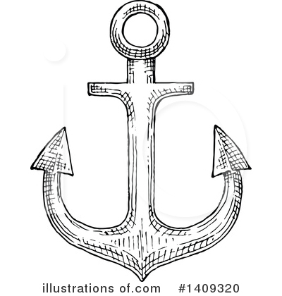 Royalty-Free (RF) Anchor Clipart Illustration by Vector Tradition SM - Stock Sample #1409320