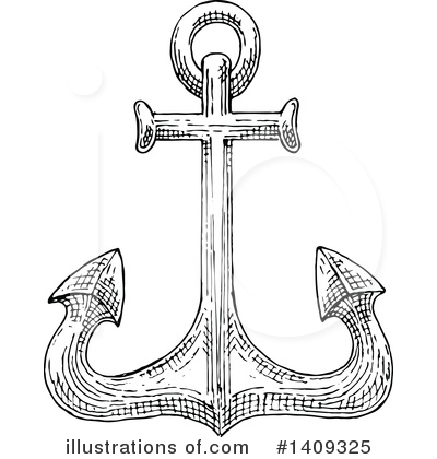 Royalty-Free (RF) Anchor Clipart Illustration by Vector Tradition SM - Stock Sample #1409325