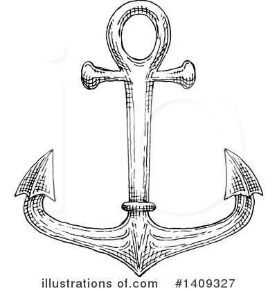 Royalty-Free (RF) Anchor Clipart Illustration by Vector Tradition SM - Stock Sample #1409327