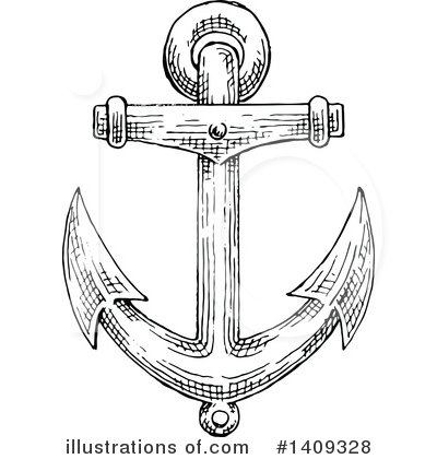 Royalty-Free (RF) Anchor Clipart Illustration by Vector Tradition SM - Stock Sample #1409328
