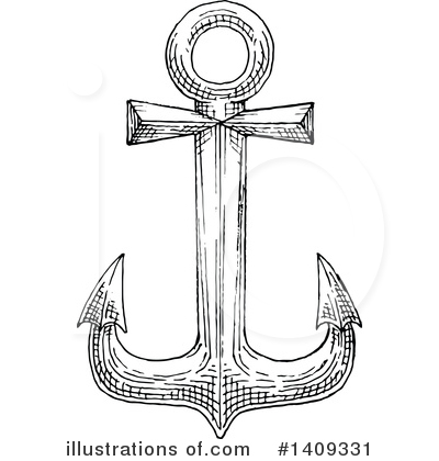 Royalty-Free (RF) Anchor Clipart Illustration by Vector Tradition SM - Stock Sample #1409331