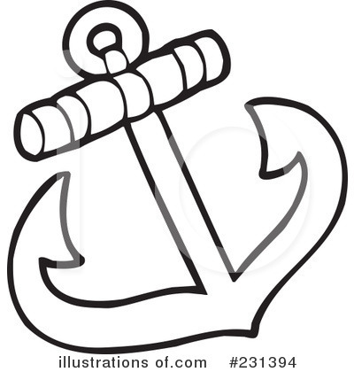 Royalty-Free (RF) Anchor Clipart Illustration by visekart - Stock Sample #231394