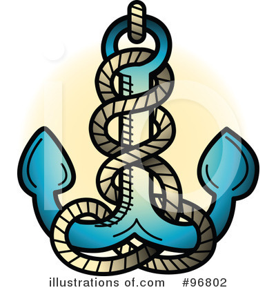 Royalty-Free (RF) Anchor Clipart Illustration by Andy Nortnik - Stock Sample #96802