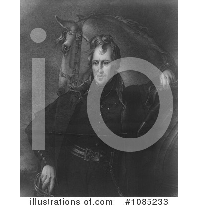 Royalty-Free (RF) Andrew Jackson Clipart Illustration by JVPD - Stock Sample #1085233
