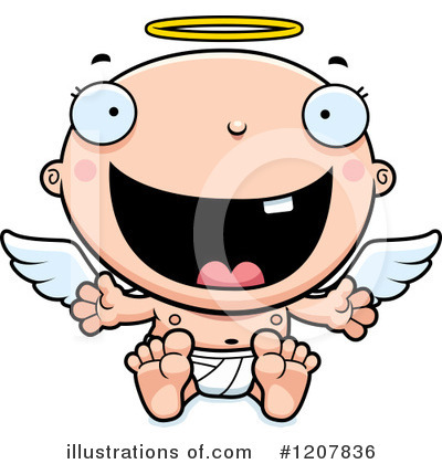 Royalty-Free (RF) Angel Baby Clipart Illustration by Cory Thoman - Stock Sample #1207836