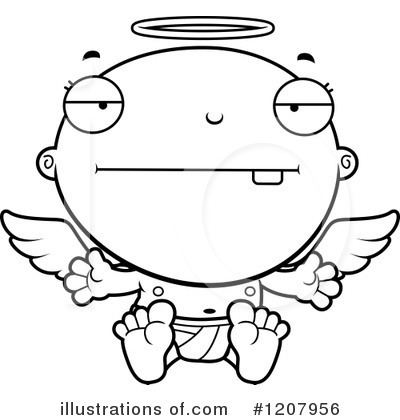 Royalty-Free (RF) Angel Baby Clipart Illustration by Cory Thoman - Stock Sample #1207956