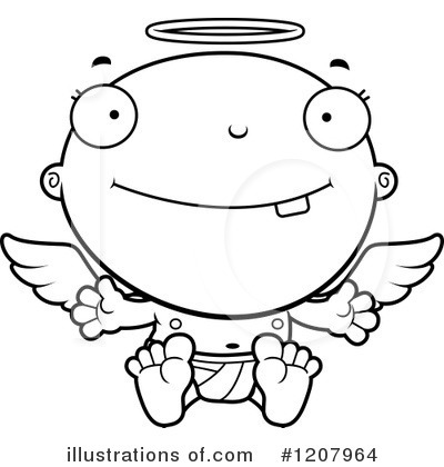 Royalty-Free (RF) Angel Baby Clipart Illustration by Cory Thoman - Stock Sample #1207964