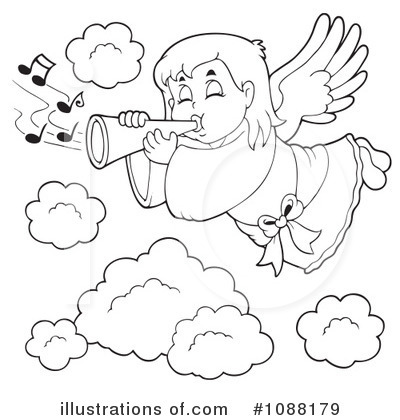 Royalty-Free (RF) Angel Clipart Illustration by visekart - Stock Sample #1088179