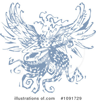 Royalty-Free (RF) Angel Clipart Illustration by Steve Klinkel - Stock Sample #1091729