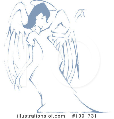 Angel Clipart #1091731 by Steve Klinkel