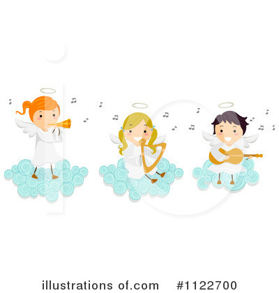 Royalty-Free (RF) Angel Clipart Illustration by BNP Design Studio - Stock Sample #1122700