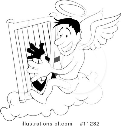 Royalty-Free (RF) Angel Clipart Illustration by AtStockIllustration - Stock Sample #11282