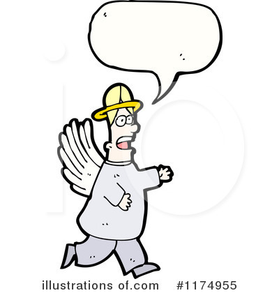 Royalty-Free (RF) Angel Clipart Illustration by lineartestpilot - Stock Sample #1174955