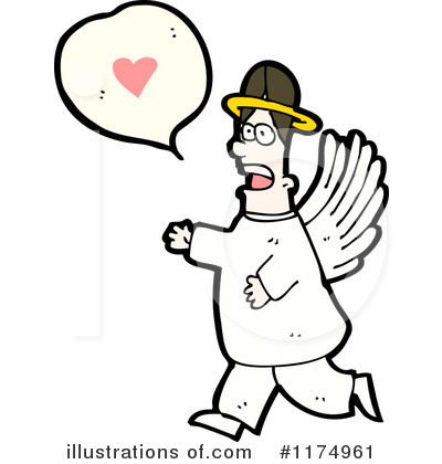 Royalty-Free (RF) Angel Clipart Illustration by lineartestpilot - Stock Sample #1174961