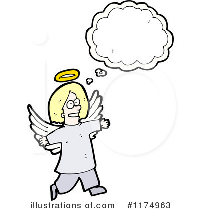 Royalty-Free (RF) Angel Clipart Illustration by lineartestpilot - Stock Sample #1174963