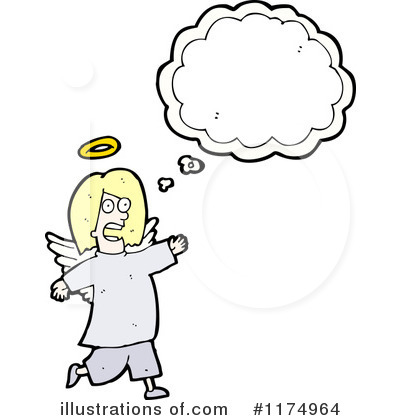 Royalty-Free (RF) Angel Clipart Illustration by lineartestpilot - Stock Sample #1174964